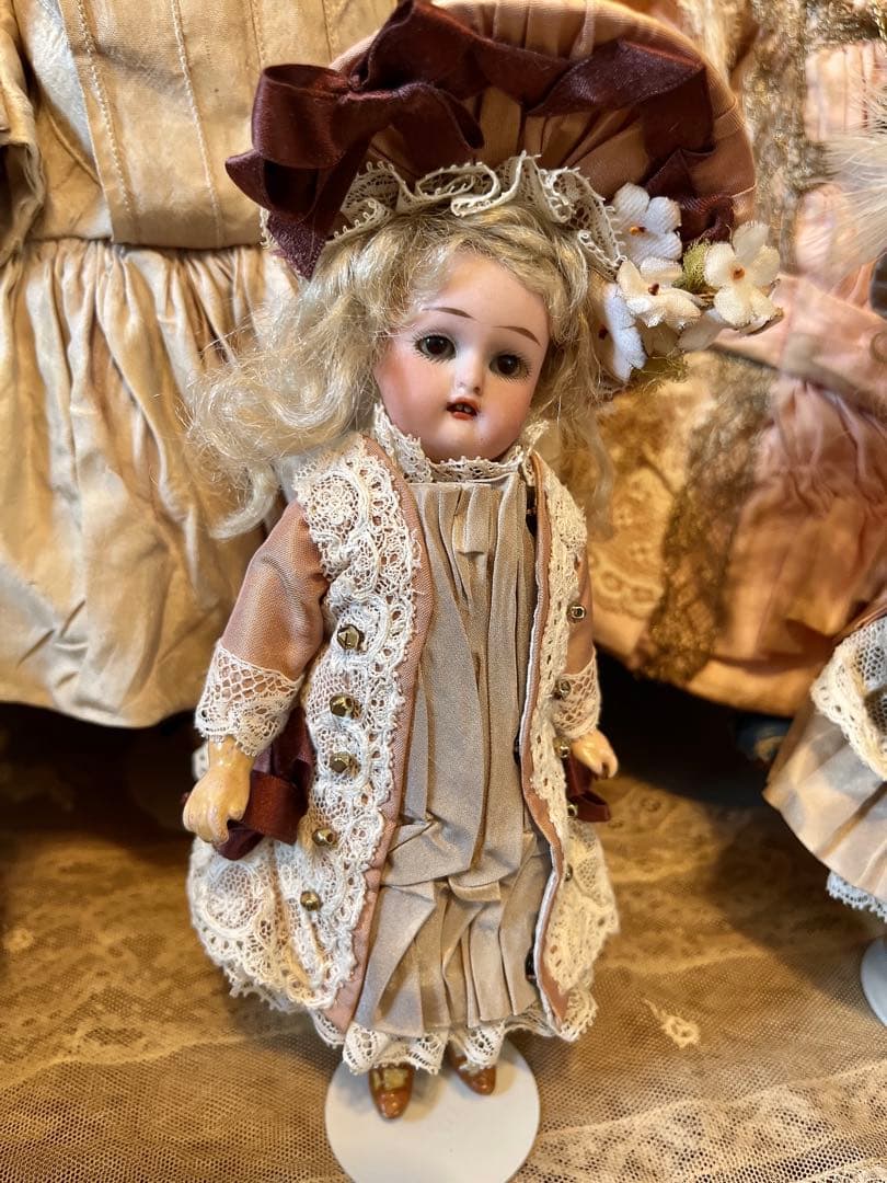 アンティークビスクドール ミニョネット　シモハルツインズ・:*+.