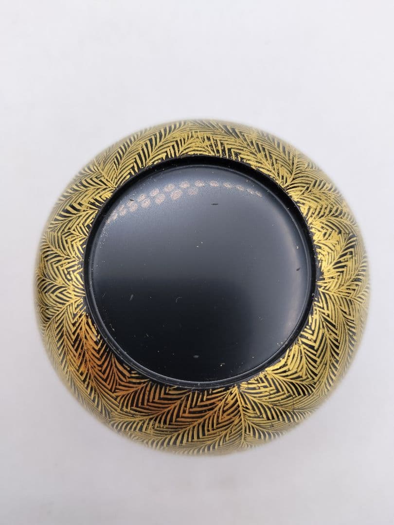 c432 大棗 上り藤にしのぶ 二千年記念 山中塗 関翠雲 木箱 茶道具 古物