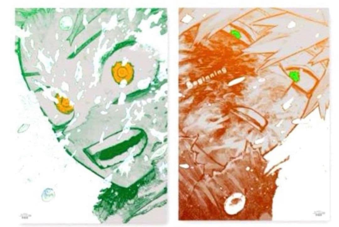 ヒロアカ展 A2アートポスター【The Beginning】緑谷　爆豪