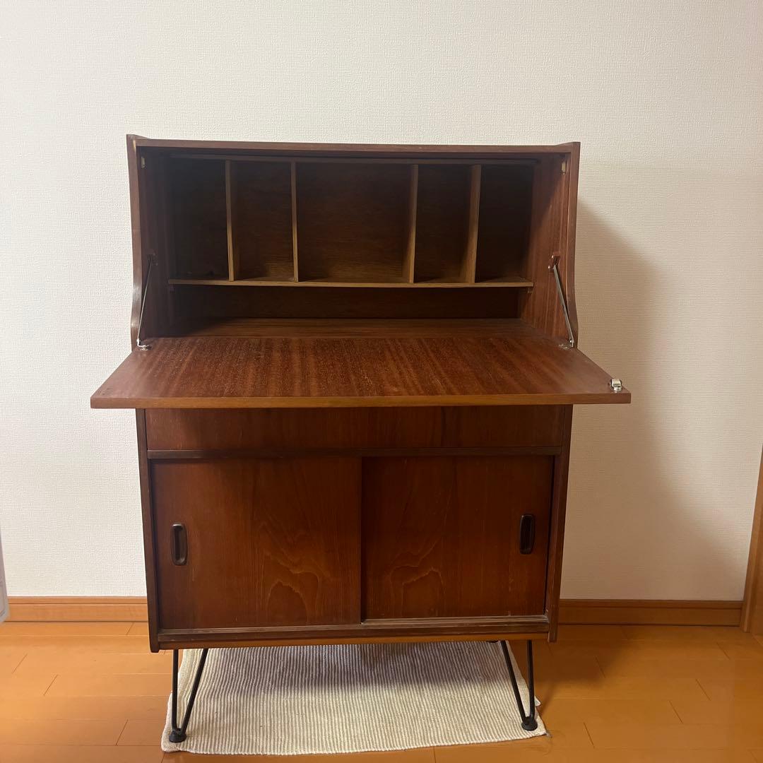 英国ヴィンテージ ライティングビューロー　ライティングデスク 1960s