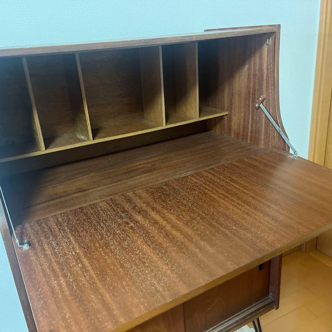 英国ヴィンテージ ライティングビューロー　ライティングデスク 1960s