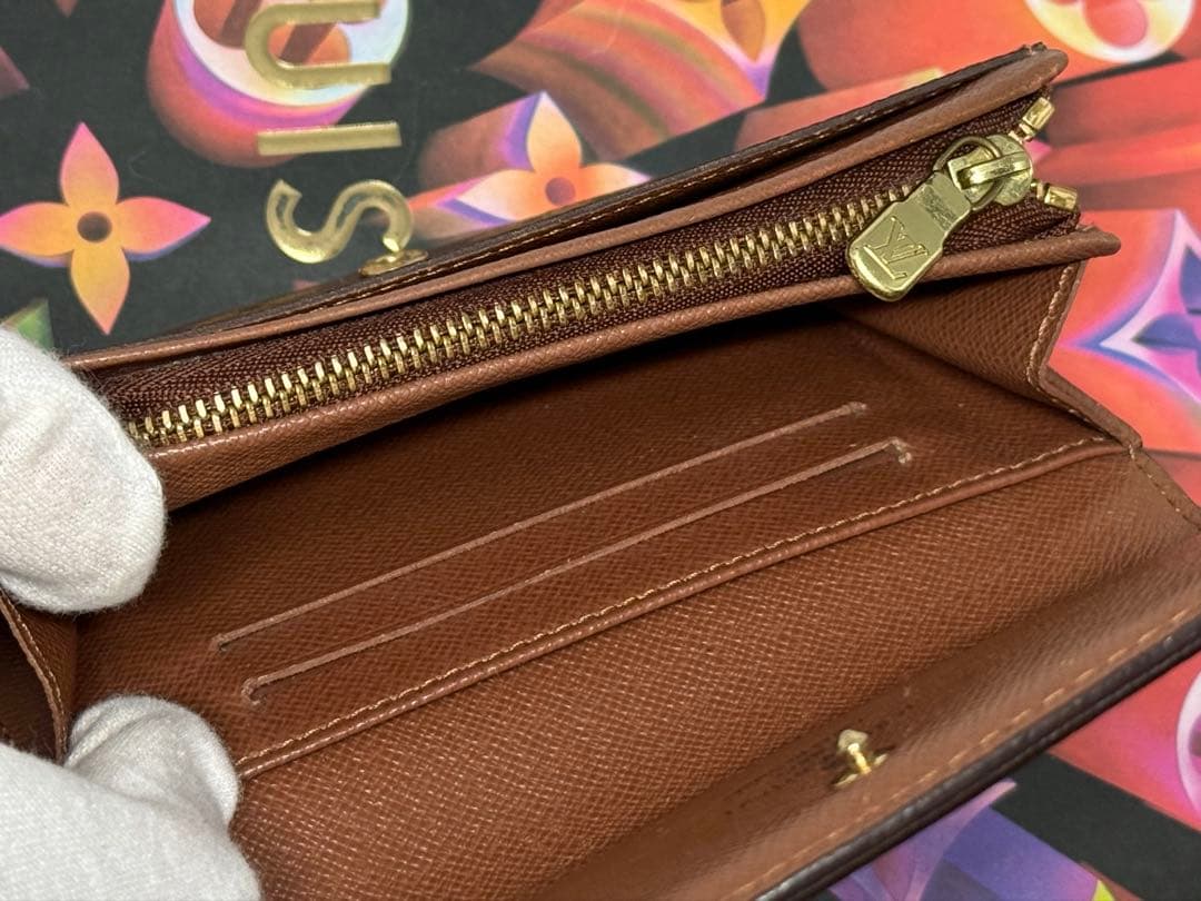 良品！ルイヴィトン　ポルトモネ・ビエ・トレゾール　L字型ファスナー財布