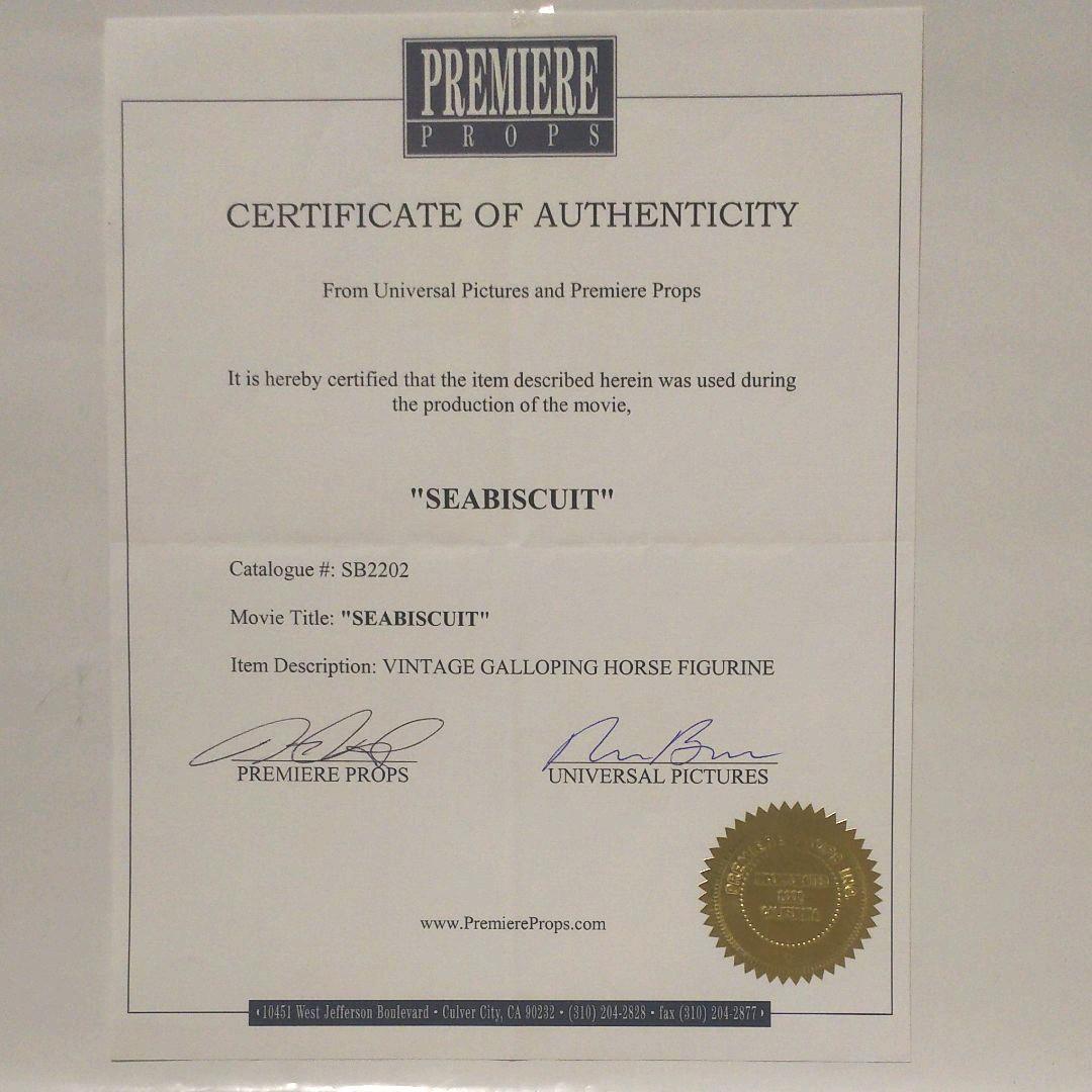 映画  シービスケット 実使用 馬の置物 プロップ