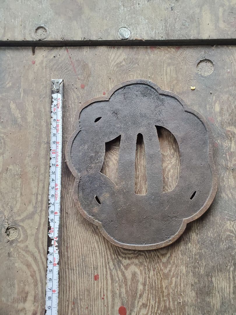 刀 鍔 蛇 骨董品 特大 珍しい レア