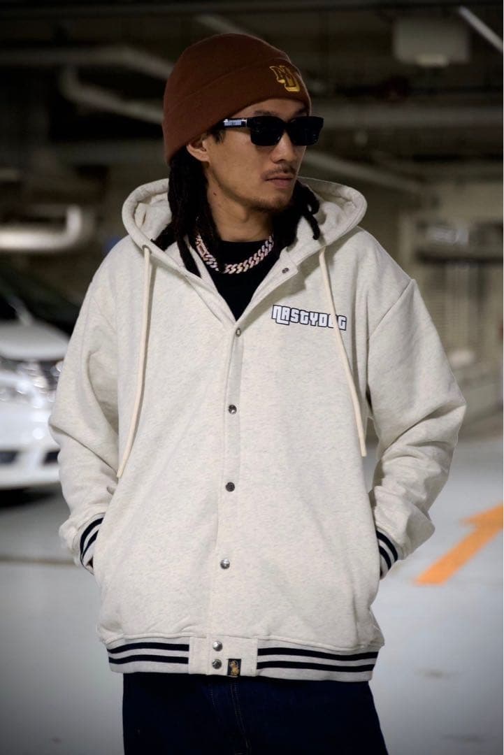 NastyDog グラフィックパーカー ホワイト 新品