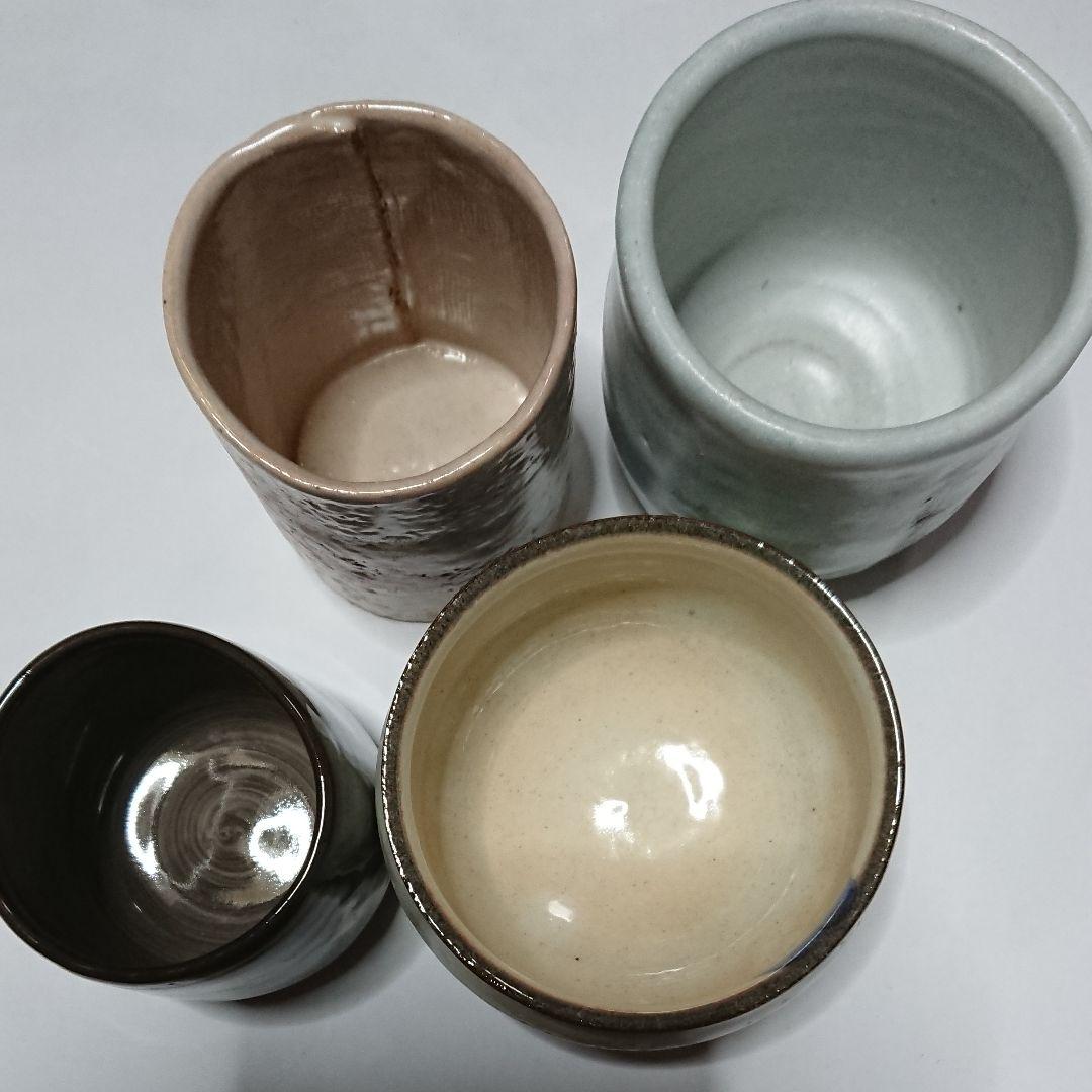 湯飲み茶碗3個・その他1個・計4個セット未使用品