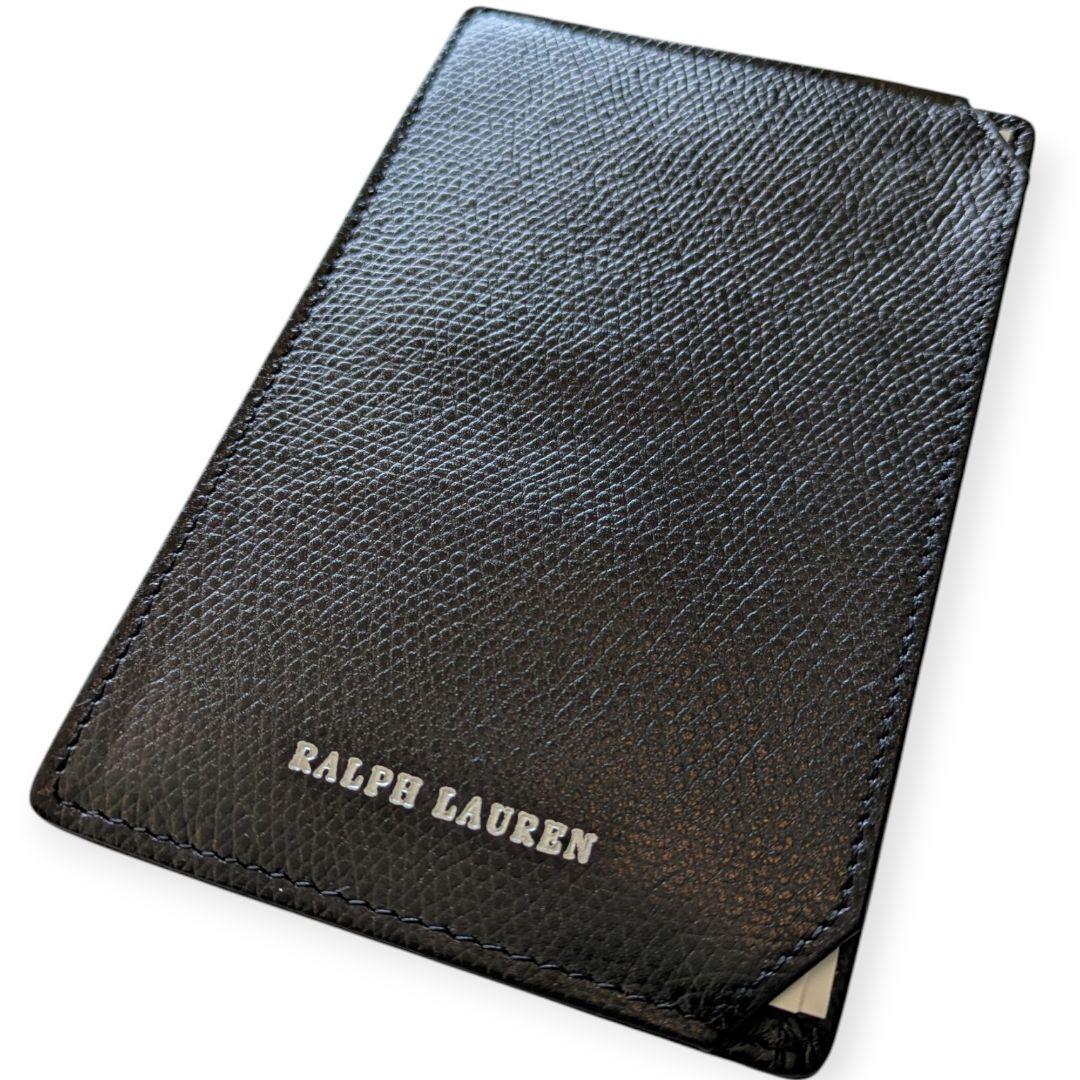 【新品】RALPH LAUREN PURPLELABELブラックレザーメモパッド