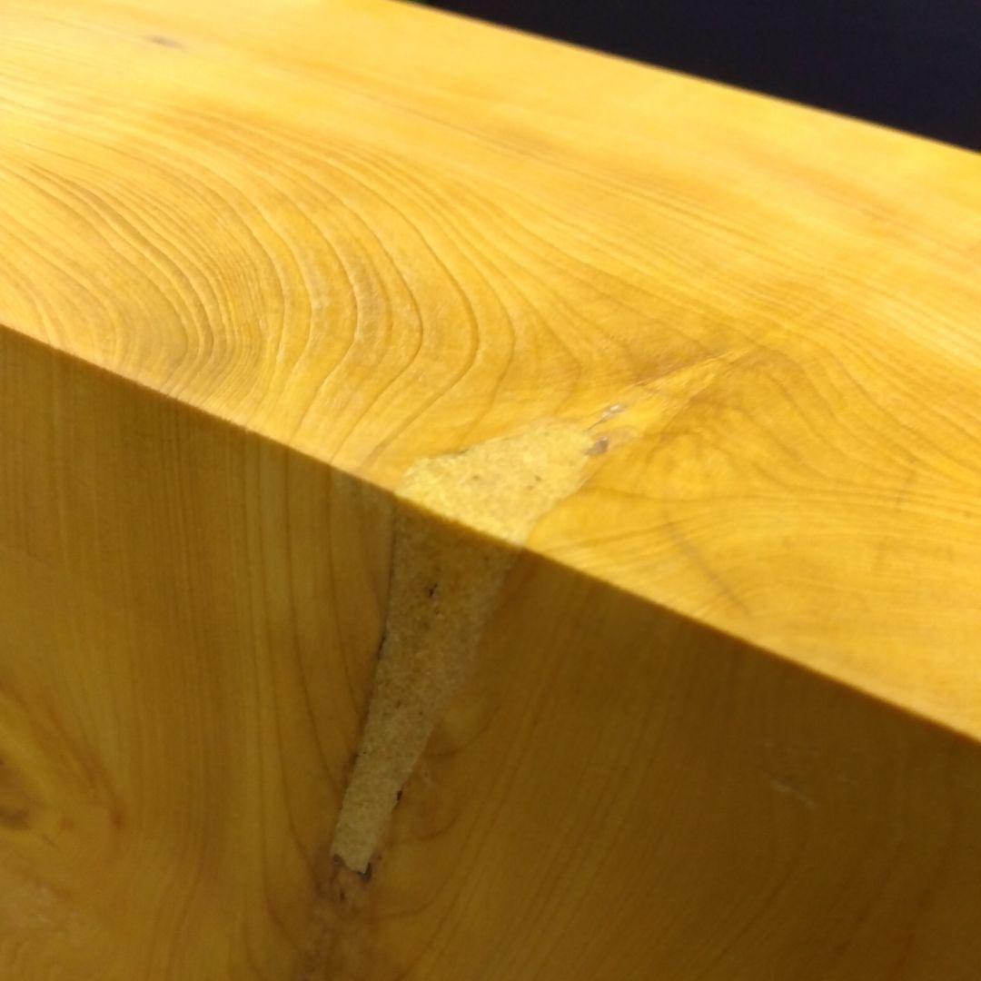 【国産　本榧　4寸碁盤　脚なし　木表】