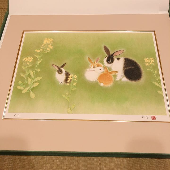 上村淳之・松園・松篁 石版画連作《母と子と》