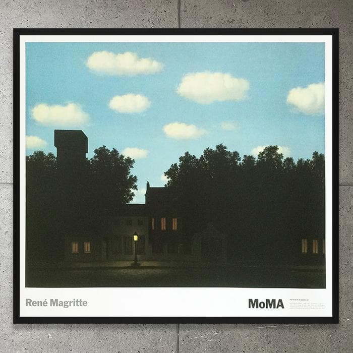 額装済/光の帝国1950/ルネ マグリット/アート/ポスター/インテリア