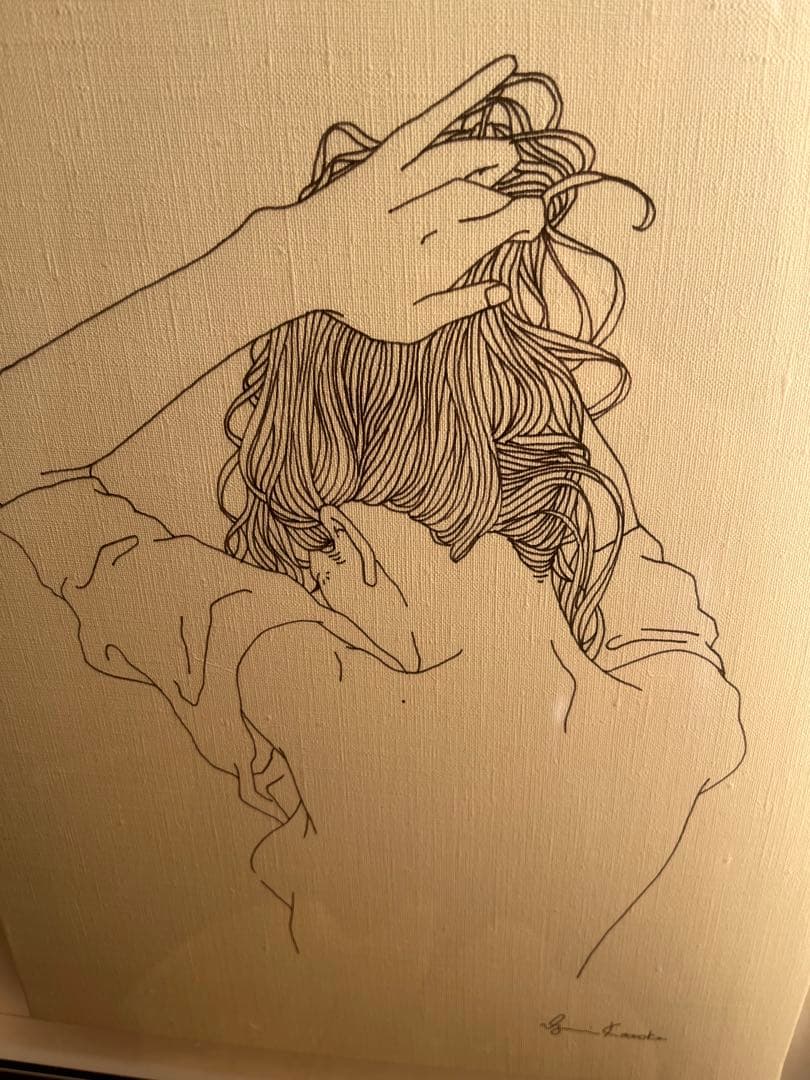 Izumi Kotoka 線画 後ろ姿の女性