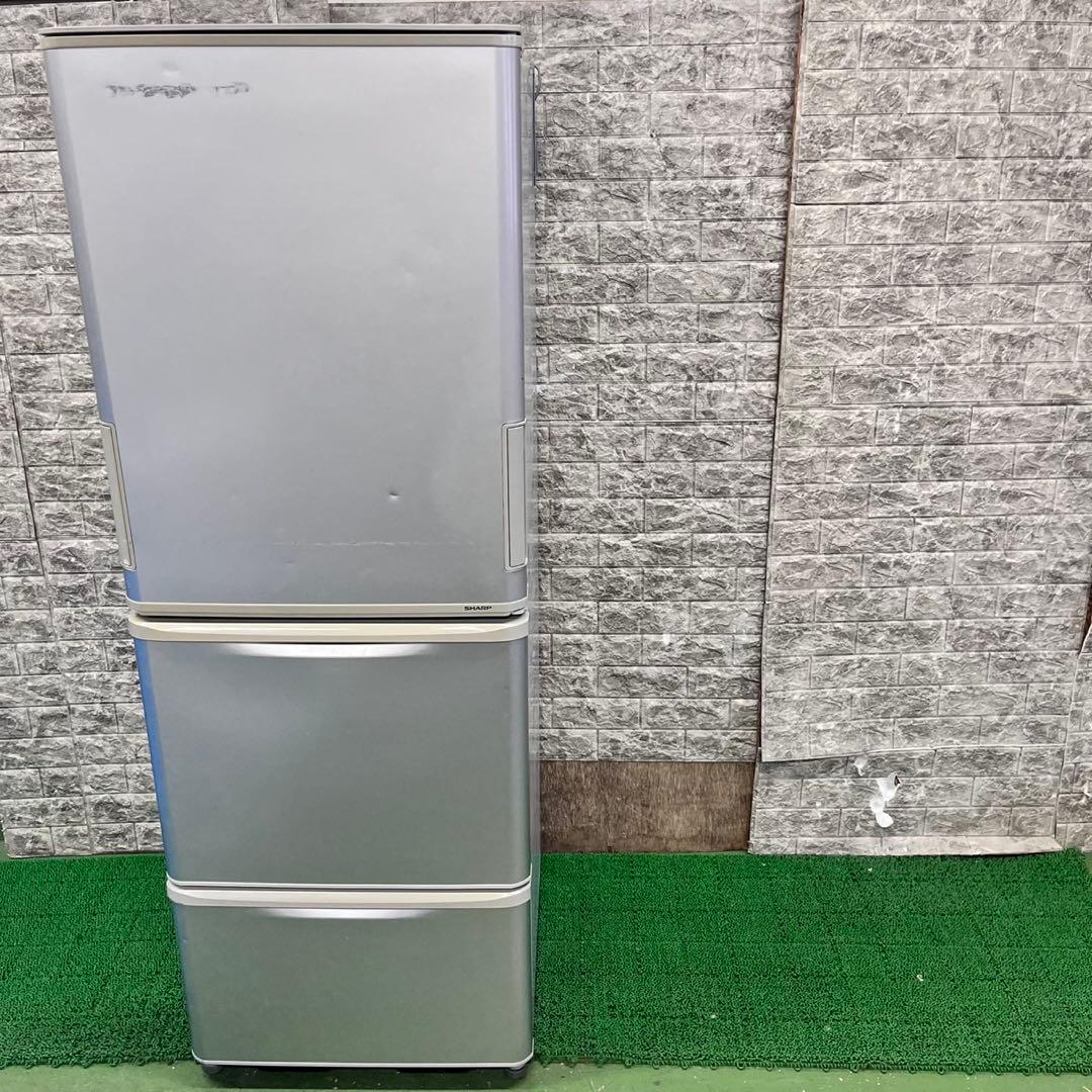 618 SHARP どっちもドア　大型冷蔵庫　350L 300L強　家庭用　小型