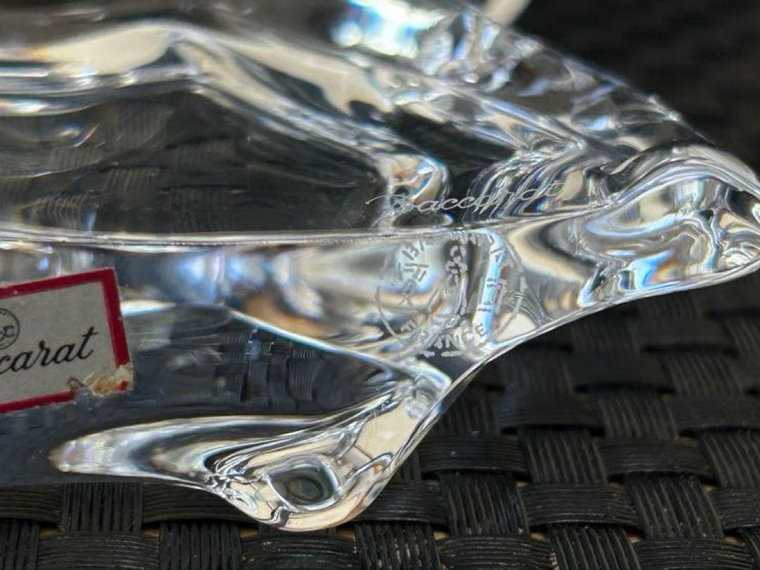 【美品】バカラ　baccarat 干支　犬　置物　ガラス　クリスタル