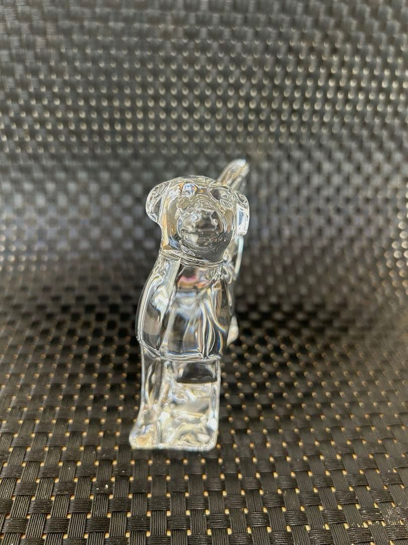 【美品】バカラ　baccarat 干支　犬　置物　ガラス　クリスタル