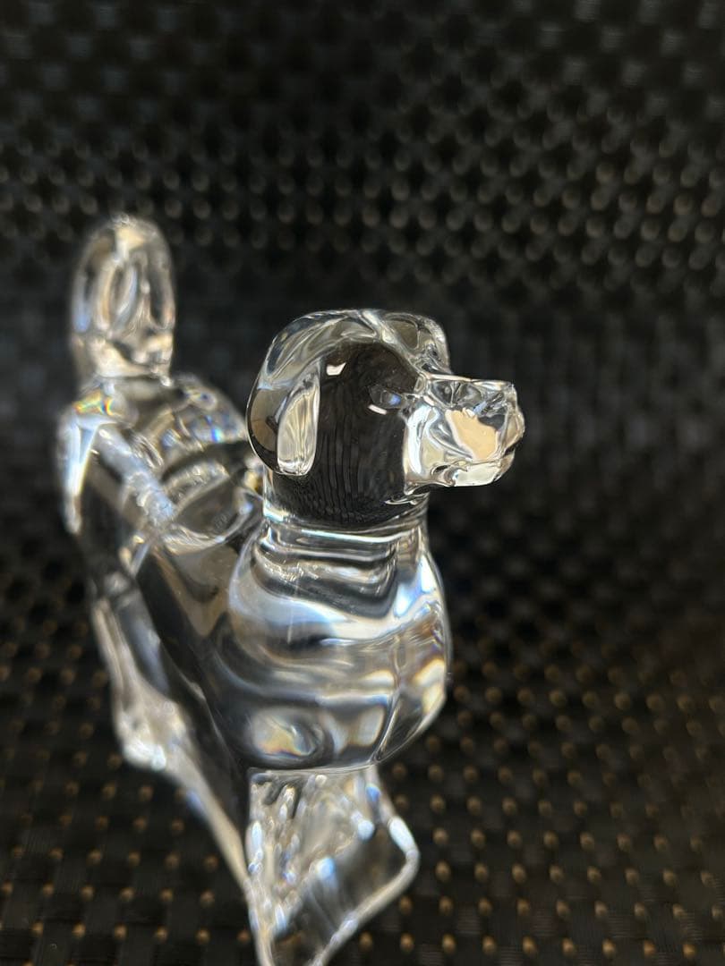 【美品】バカラ　baccarat 干支　犬　置物　ガラス　クリスタル
