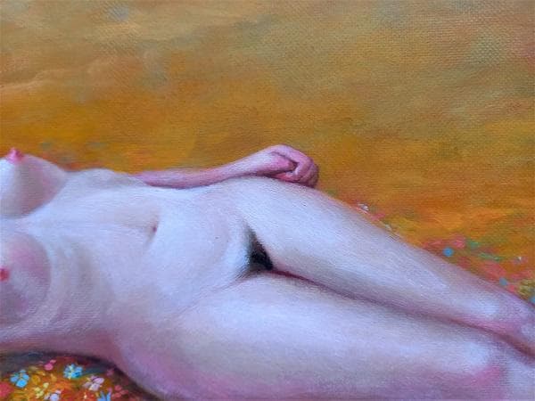 二元会常任委員審 奥野北雄 二元会総理大臣賞 油彩 1998年制作 Ｐ6号　額装