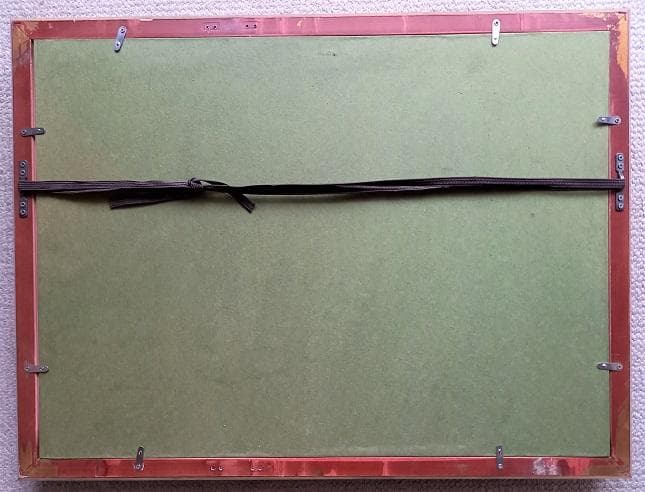 二元会常任委員審 奥野北雄 二元会総理大臣賞 油彩 1998年制作 Ｐ6号　額装