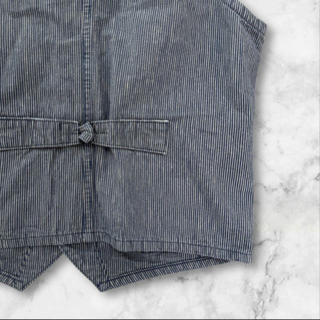 SUGAR CANE ヒッコリーストライプ ワークベスト