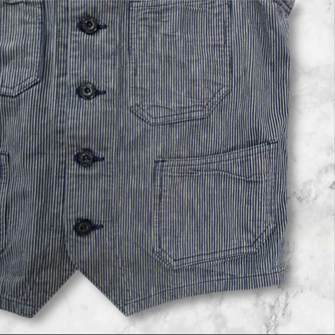 SUGAR CANE ヒッコリーストライプ ワークベスト