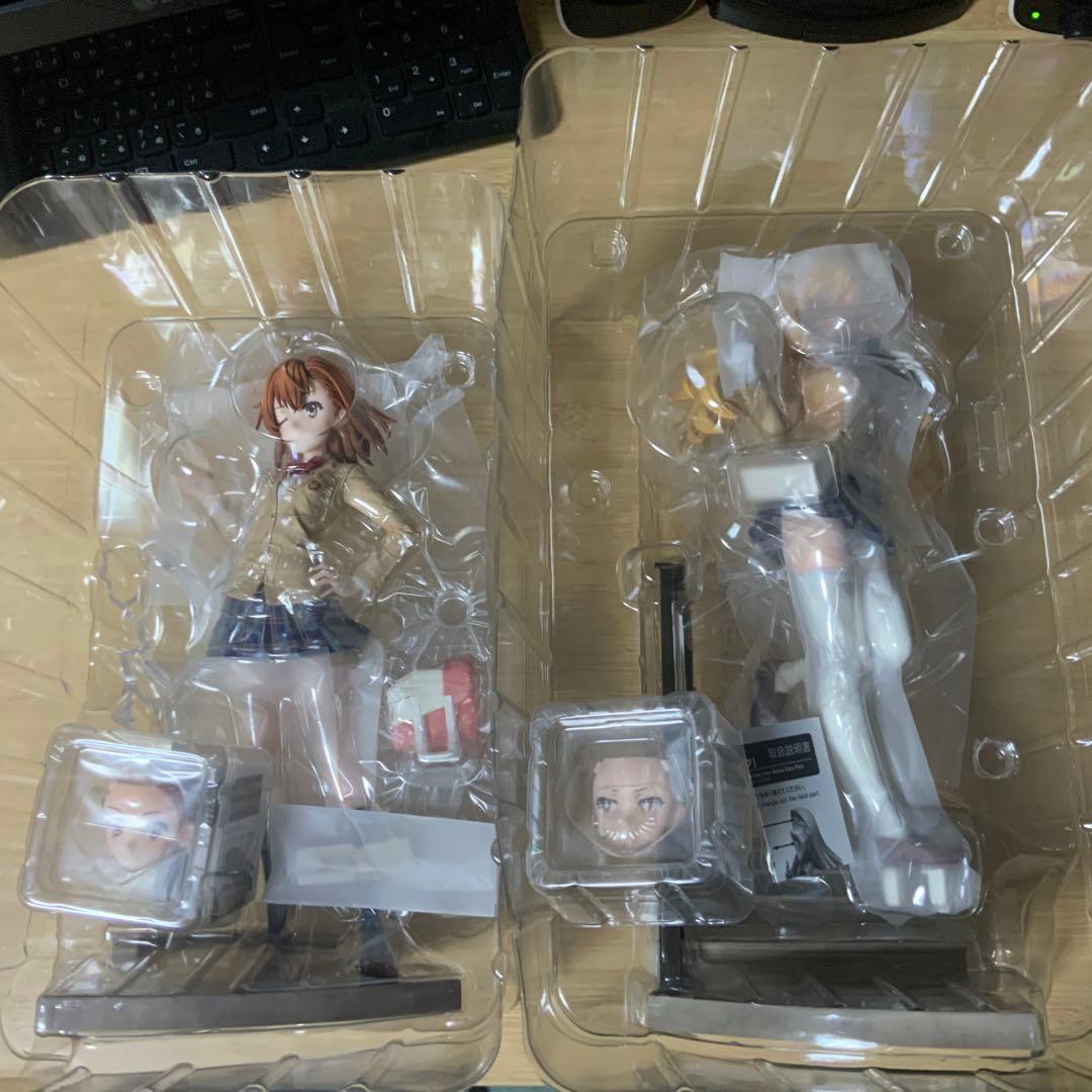 【開封済表情パーツ有】とある科学の超電磁砲15周年フィギュア 御坂美琴&食蜂操祈