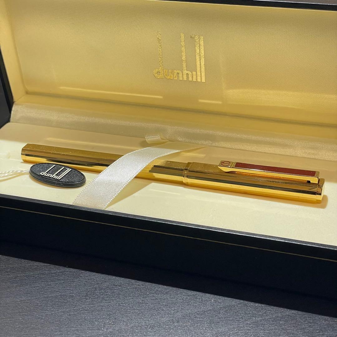 ダンヒルDUNHILL ボールペン　ゴールド×ラッカー　箱　ギャラ有り