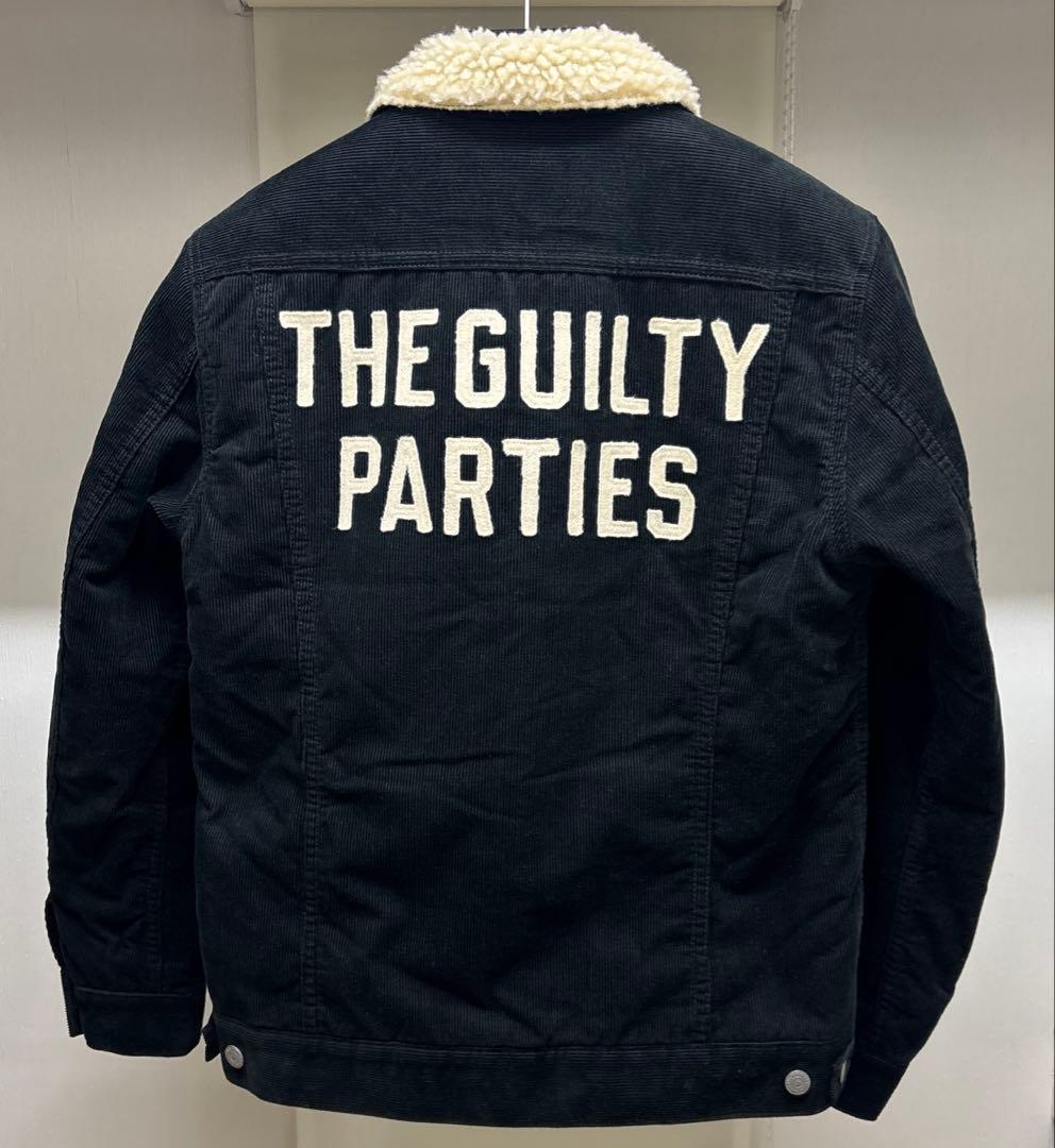 【希少デザイン】　ワコマリア　コーデュロイ　ボアジャケット　ブラック　ワッペン