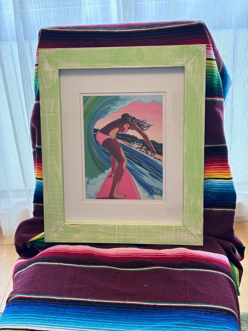 サーフィン アート 女性の絵画クリスティーシン ヘザーブラウン