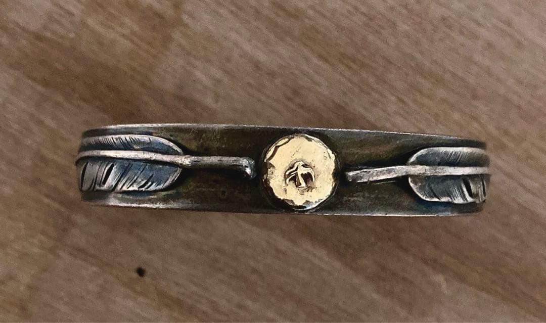 ゴローズ　goro's オールド　ダブルフェザーバングル　Lサイズ　希少