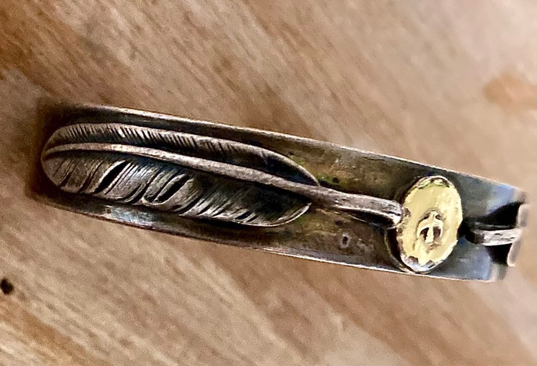 ゴローズ　goro's オールド　ダブルフェザーバングル　Lサイズ　希少