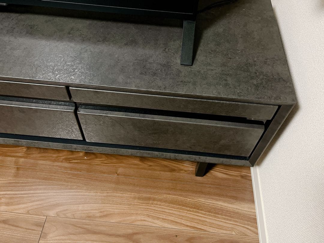 テレビボード　ブラックグレー