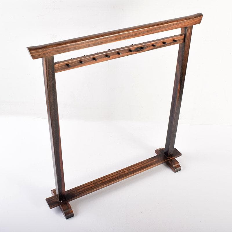 書道具　黒柿製　筆掛　筆吊　C　R7895C