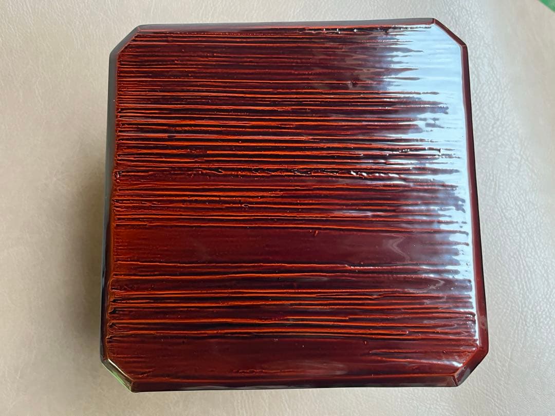 木曽　春慶塗り　お重　2段重