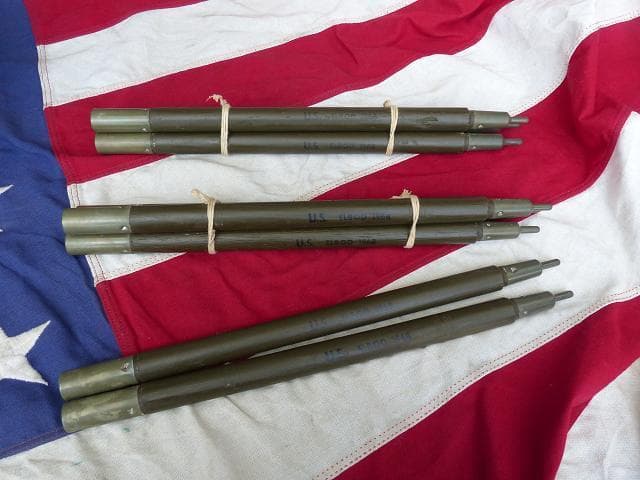 、さまリクエスト1968” 米軍実物 デッド!　テントポール　8本セット 軍幕