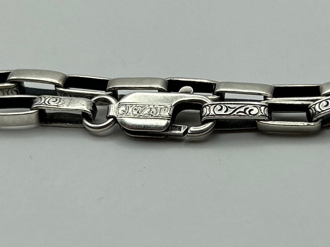 スーマンダックワ エターナルカーヴィング チェーンブレスレット シルバー925