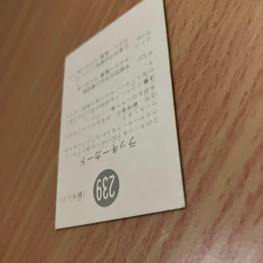 激レア★カルビー旧仮面ライダーカード ラッキーカード TR10版 No.239