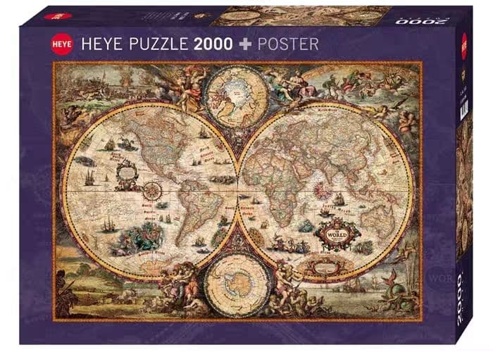 ドイツ輸入    古代世界地図  パズル2000P