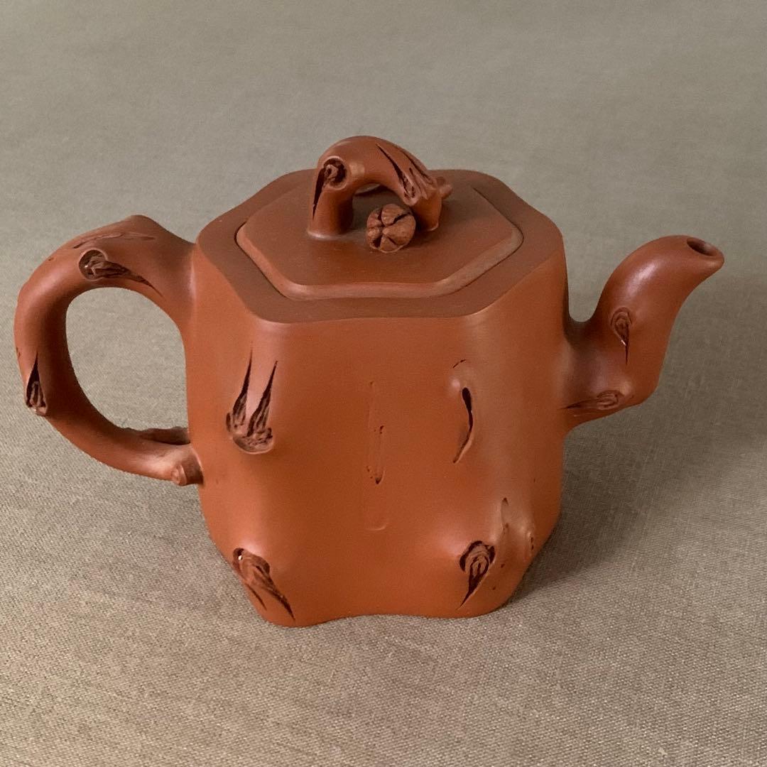 新品　紫砂　在銘　中国茶器　急須　宜興窯　古美術　年代物　古宜興紫砂