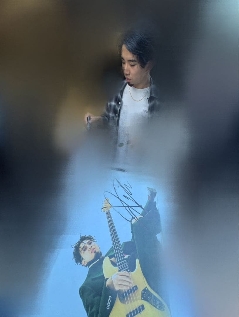 King Gnu 新井和輝 直筆サイン A4パネル 証拠もあり！井口理 常田大希