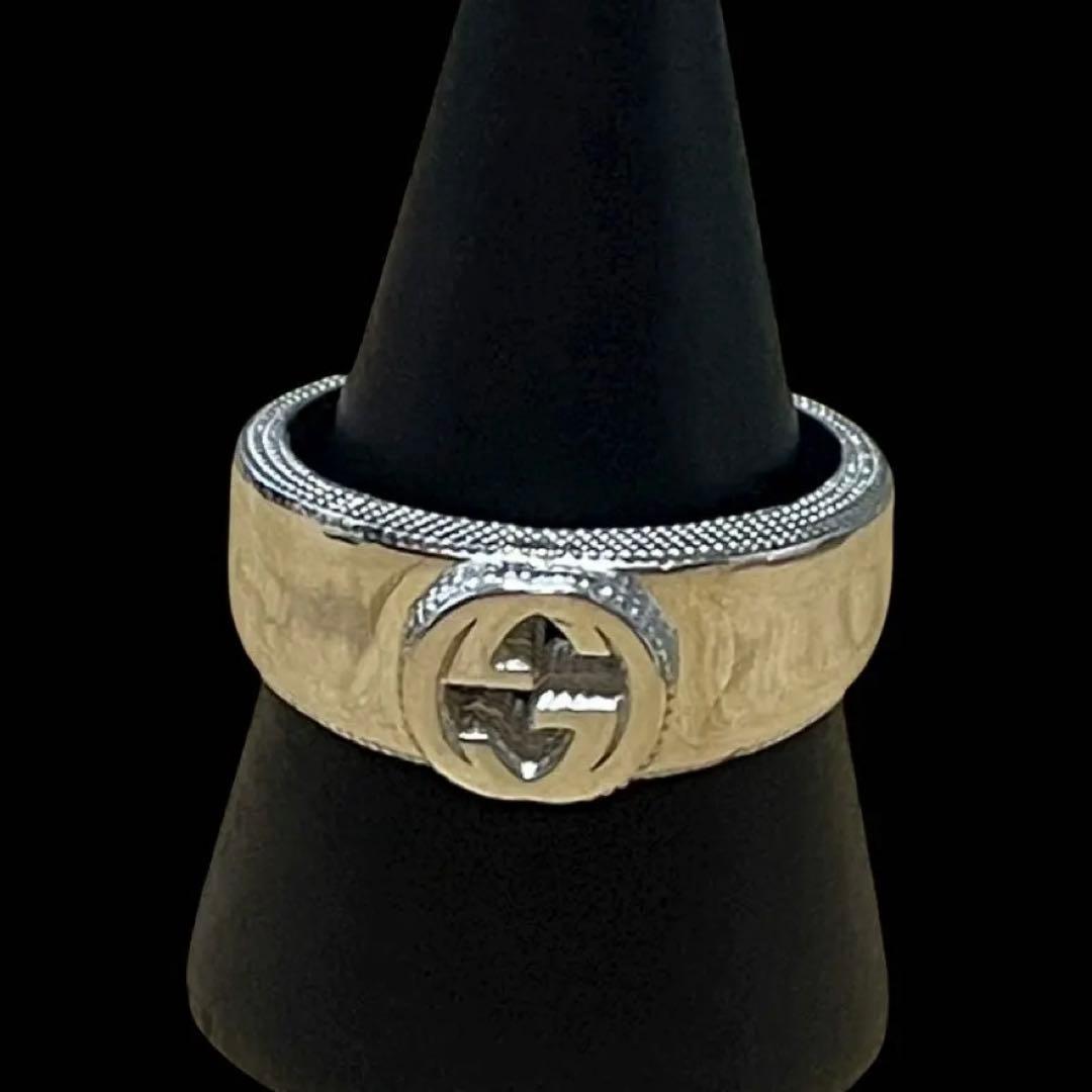 グッチ インターロッキングG リング 指輪 18.5号 シルバー GUCCI