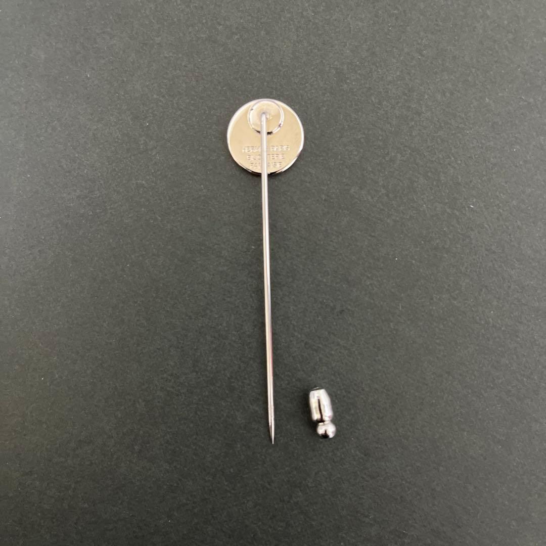 【極美品】エルメス　セリエ　シルバー ピンブローチ　ピンバッチ