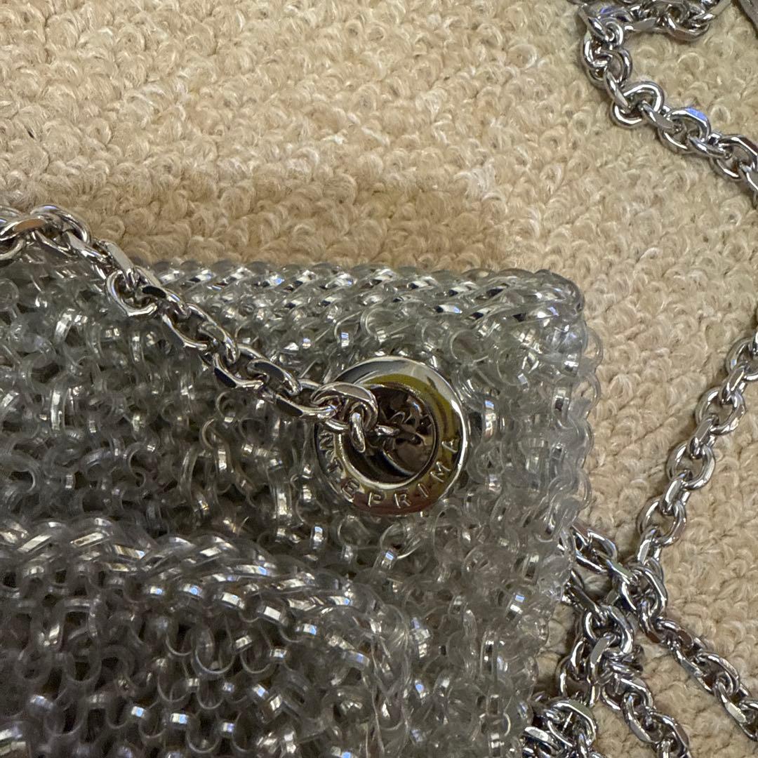 シルバー メッシュ パーティーバッグ サコッシュ