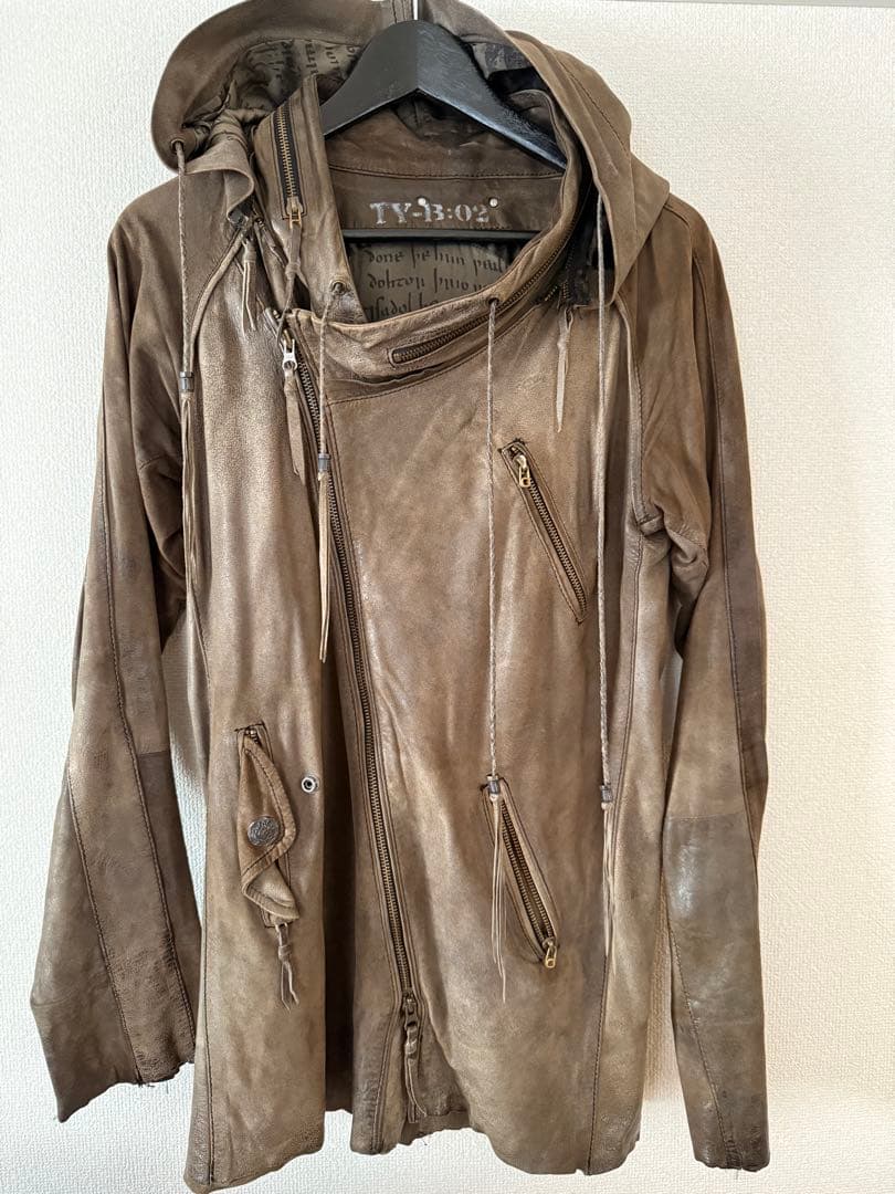 【希少・14th Addiction】レザーライダースジャケット