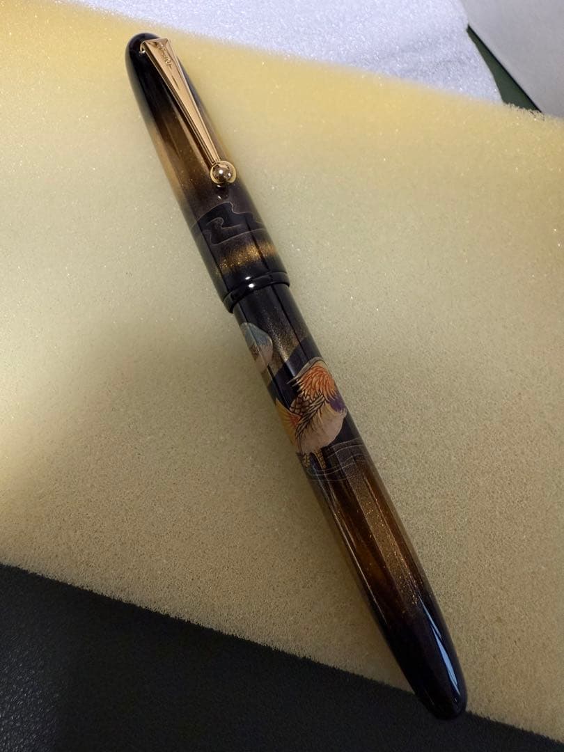 パイロット万年筆蒔絵、おしどり