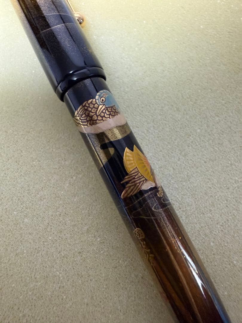 パイロット万年筆蒔絵、おしどり