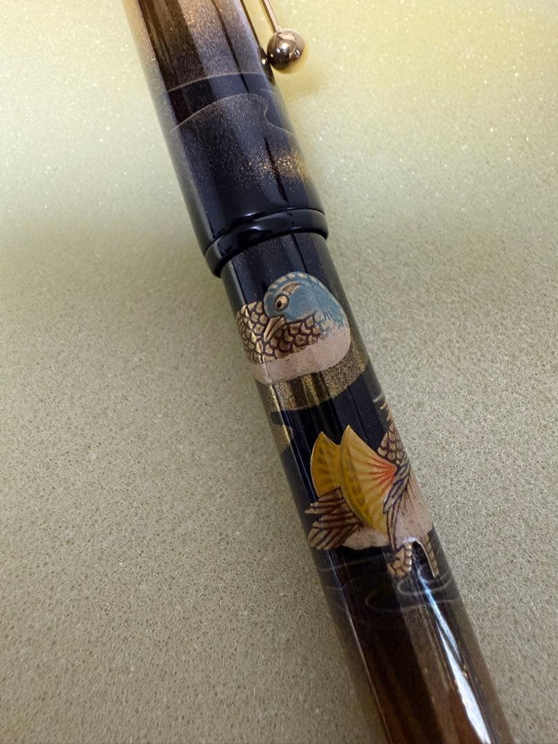 パイロット万年筆蒔絵、おしどり
