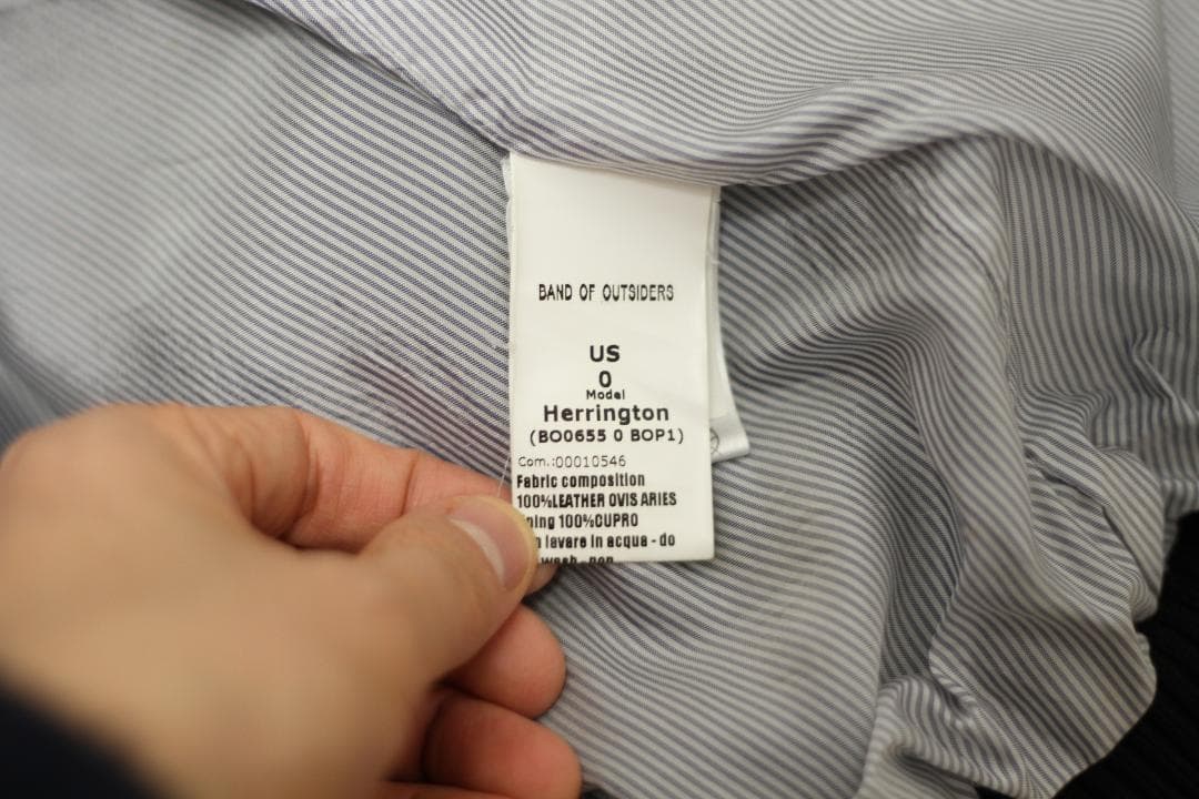 【極美品】band of outsiders シングルレザージャケット 0