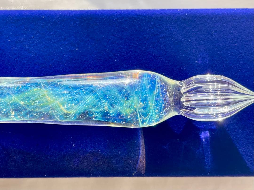 きゃろくろガラス工房・星空ガラスペン