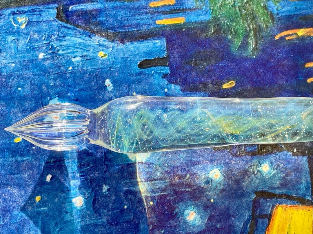 きゃろくろガラス工房・星空ガラスペン