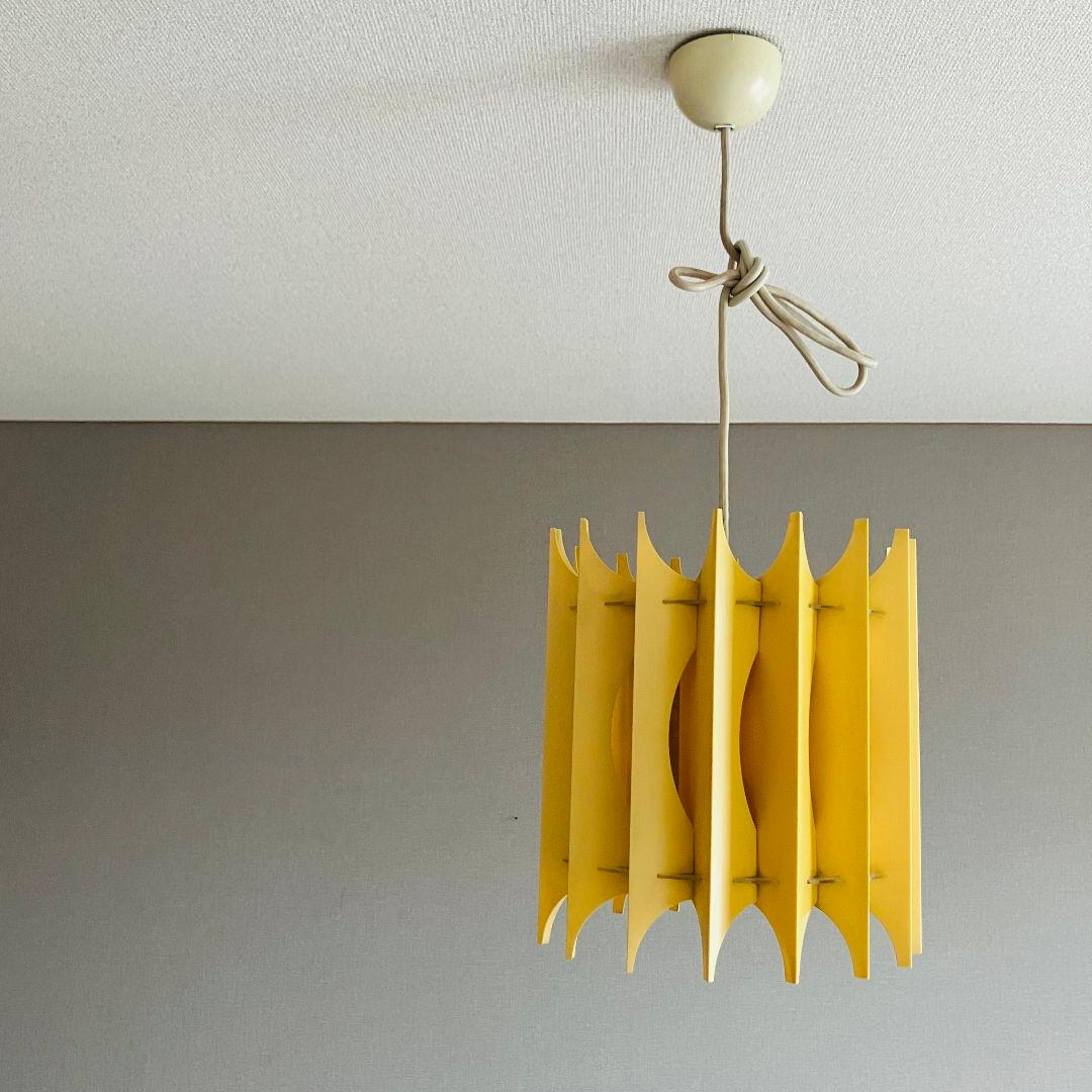 70'S デンマーク製「フラットパック」ペンダントライト ×2 スペースエイジ