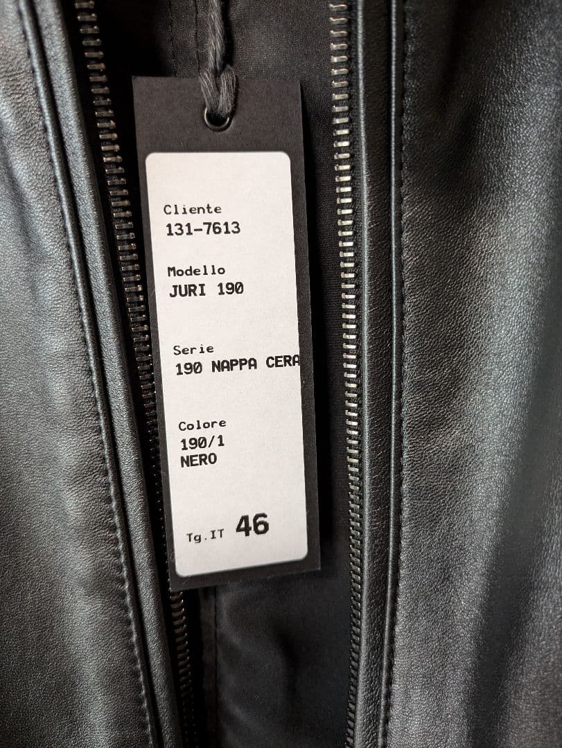 未使用エンメティ　シングルライダースレザージャケット